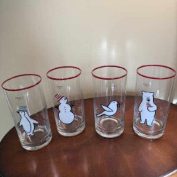 Crate and Barrel Winter Glassware - NIB - Picture 4 of 9